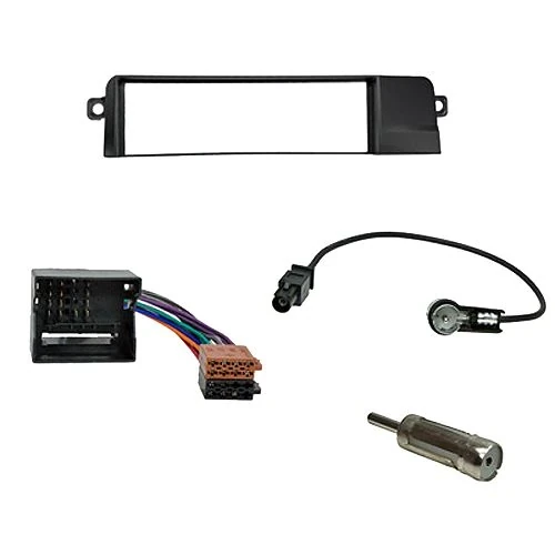 Radioeinbauset kompatibel mit BMW 3er (E46) 1-DIN schwarz Profiversion
