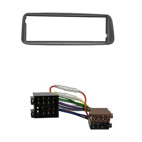 Radioeinbauset kompatibel mit Peugeot 206 1-DIN schwarz