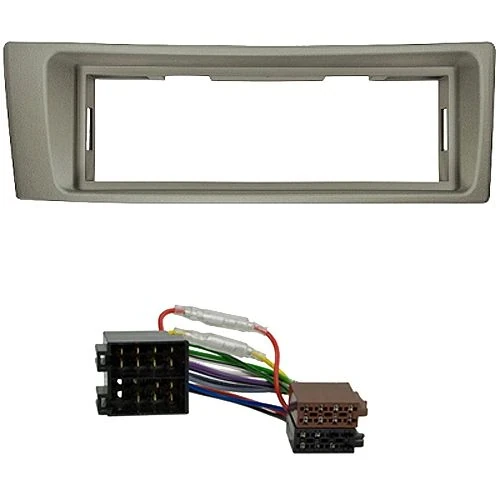 Radioeinbauset kompatibel mit Renault Megane Megane Scenic 1-DIN grau