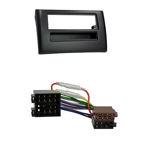 Radioeinbauset kompatibel mit Fiat Stilo 1-DIN mit Fach schwarz
