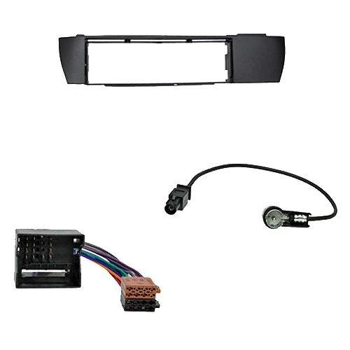 Radioeinbauset kompatibel mit BMW X3 1-DIN schwarz ab Bj. 2007