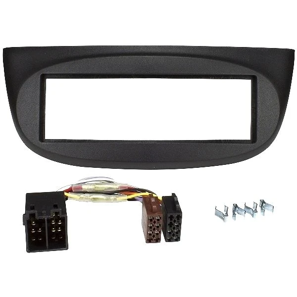 Radioeinbauset kompatibel mit Renault Twingo 1-DIN schwarz ab Bj. 2007