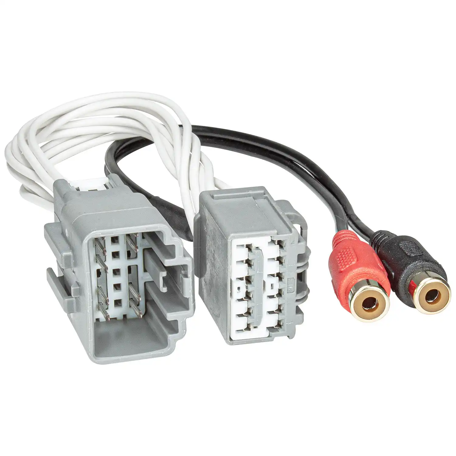 AUX-IN Adapter kompatibel mit Ford Fiesta JA8 auf Cinch RCA