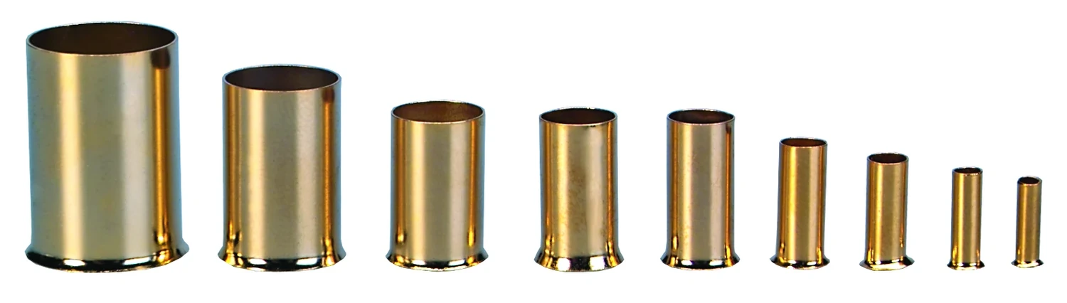 20 Stück Aderendhülsen Set 1.5mm² Kabelquerschnitt vergoldet