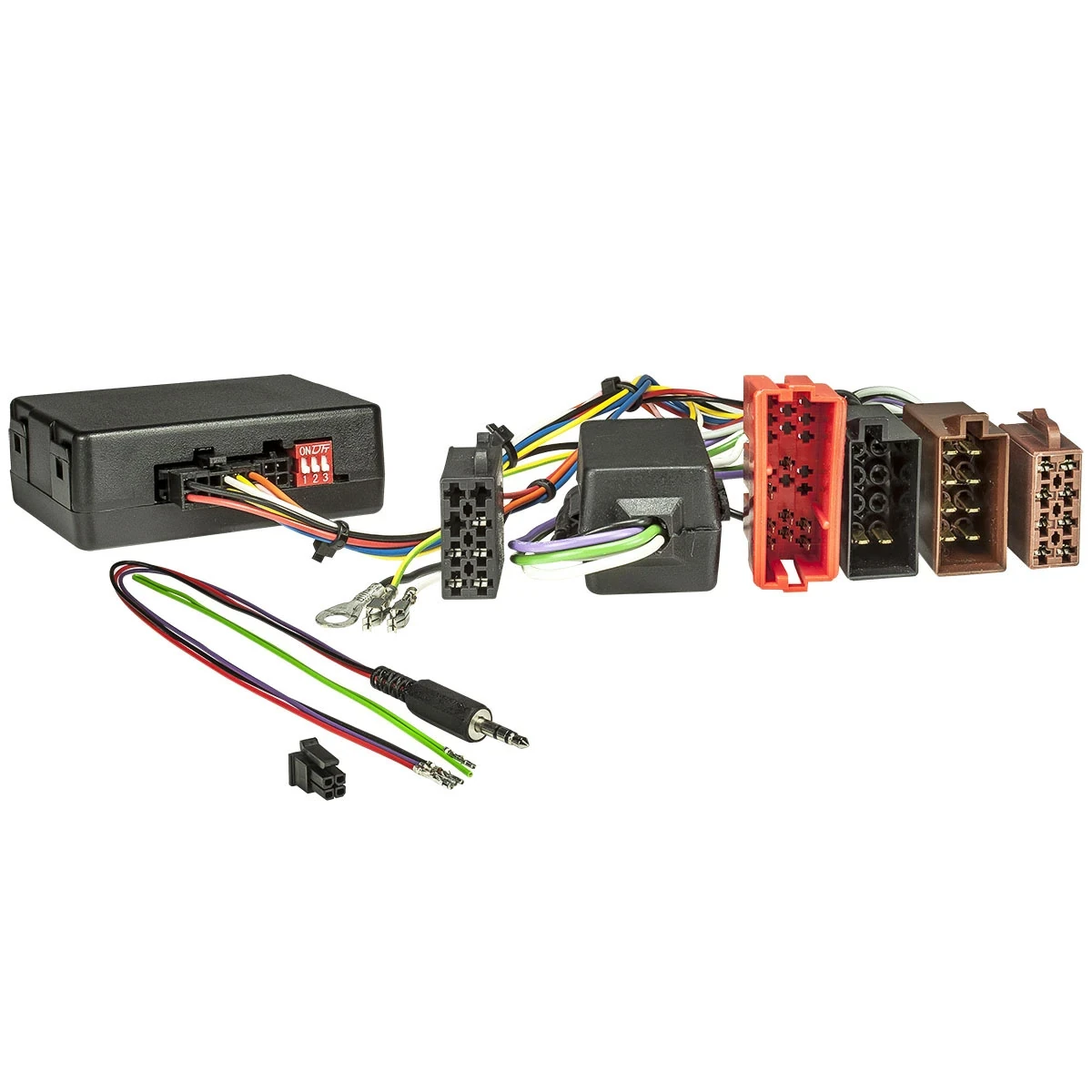 CAN Bus Adapter Lenkrad Interface CX401 kompatibel mit Audi A2 A3 A4 A6 TT Aktivsystemadapter Teil- und Vollaktivsyteme adaptiert von ISO / Mini ISO auf ISO