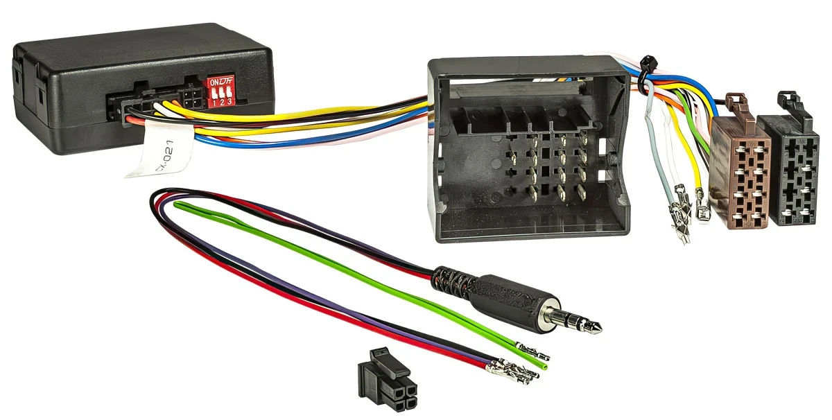 CAN Bus Adapter Lenkrad Interface CX401 kompatibel mit Opel Astra Corsa Tiegra Vectra Signum Antara Zafira Meriva Opel Quadlock LFB Zündplus Speedpuls Rückwärtsgang adaptiert auf ISO