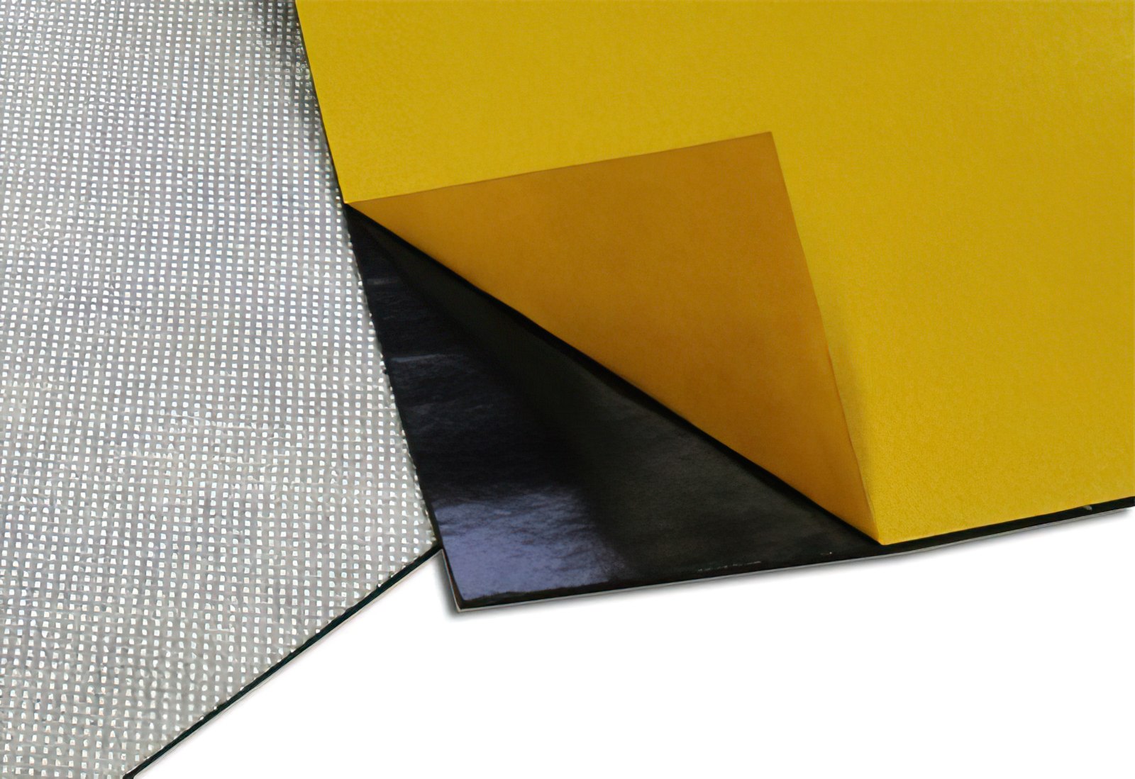 Antidröhnplatte Antidröhnmatte mit Aluminiumschicht 50x50cm selbstklebend
