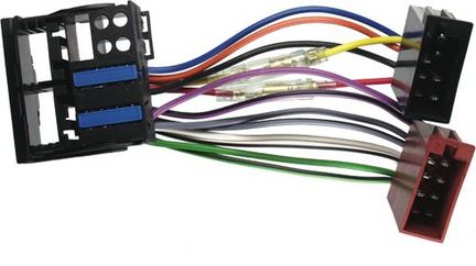 11111Radiospezifisches Adapterkabel kompatibel mit BMW OEM Radios adaptiert von Quadlock (Buchse) auf ISO (f)