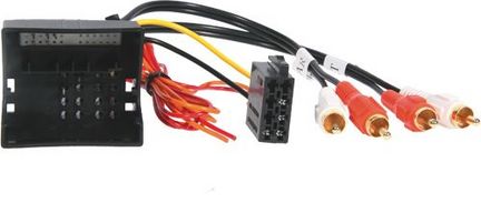 Aktivsystemadapter 0772.05263 für Skoda, Fahrzeuge mit Bose System, adaptiert von Quadlock auf ISO, Cinch