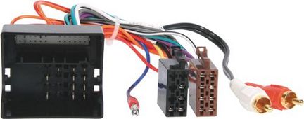 11111Aktivsystemadapter kompatibel mit Audi Teilaktivsystemadapter adaptiert von Quadlock auf ISO Cinch