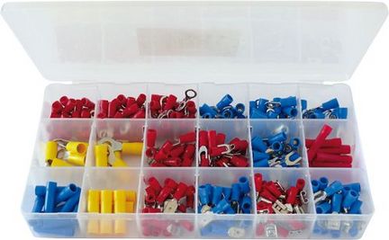 Kabelschuhe Steckverbinder Sortiment 300 Teile in Plastikbox 0772.06468