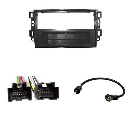 Radioeinbauset passend für Chevrolet Aveo Epica Captiva 1-DIN mit Fach schwarz ab Bj. 2006 Radioeinbauset passend für Chevrolet Aveo Epica Captiva 1-DIN mit Fach schwarz ab Bj. 2006