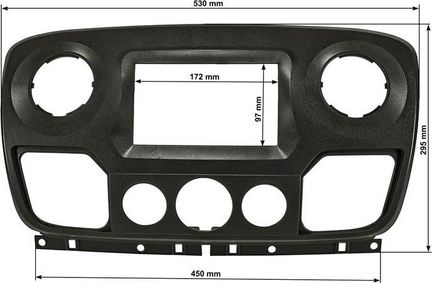 = Radioblende Opel Doppeldin chrom-metallic 381230-07 = Radioblende Opel Doppeldin chrom-metallic 381230-07