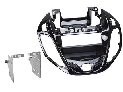 Radioblende kompatibel mit Ford B-Max (JK8) 2-DIN-Set mit Fach piano schwarz ab Bj. 11/2012