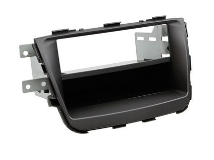11111Radioblende kompatibel mit Kia Sorento II (XM Facelift) 2-DIN mit Fach schwarz ab Bj.10/2012
