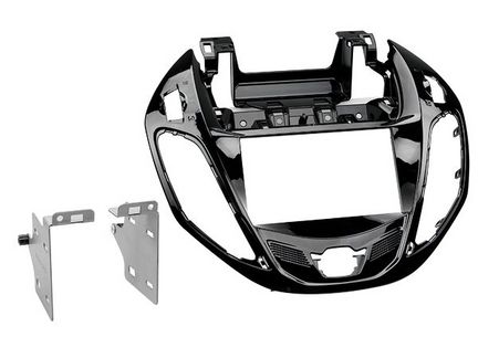 Radioblende kompatibel mit Ford B-Max (JK8) 2-DIN-Set piano schwarz ab Bj. 11/2012