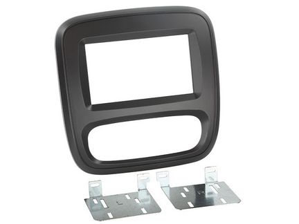 = Radioblende Opel Doppeldin chrom-metallic 381230-07 = Radioblende Opel Doppeldin chrom-metallic 381230-07