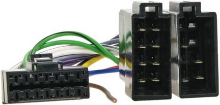 Autoradio Adapter Kabel kompatibel mit Panasonic Radio adaptiert von 16 polig auf ISO (f)