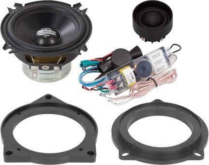 Audio System Lautsprecher Einbau Set kompatibel mit BMW E F 80mm 2-Wege Komponentensystem HX 100 BMW DUST EVO