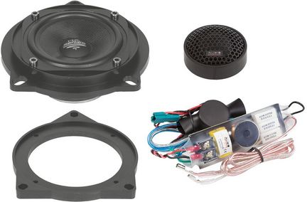 Audio System Lautsprecher Einbau Set kompatibel mit BMW E F 80mm 2-Wege Komponentensystem X 100 BMW EVO 2