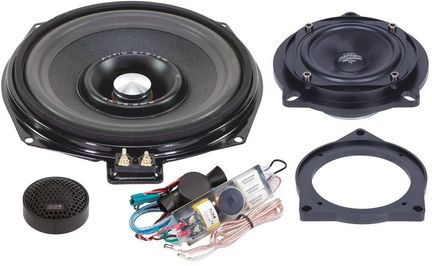 Audio System Lautsprecher Einbau Set kompatibel mit BMW E F 200mm 3-Wege Komponentensystem X 200 BMW EVO 2