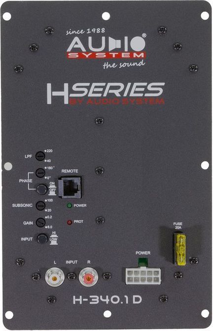 Audio System H-340.1 D Mono Hochleistungsverstärker 