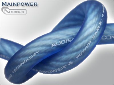 Stromkabel Audison Connection MAINPOWER SONUS 0772.01685 10mm² blau-transparent