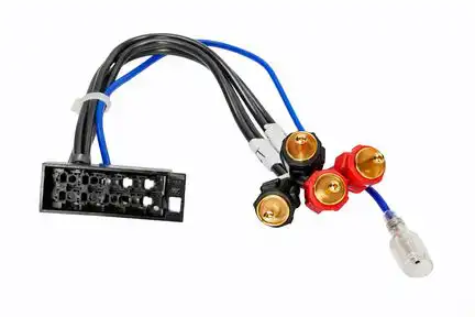 Vorverstärker Adapter Low Level ISO 10-polige Buchse auf 4 Chinch Stecker