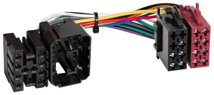 11111Autoradio Adapter Kabel kompatibel mit Saab 900 9000 4 Kanal adaptiert von ISO (f) auf ISO (m)