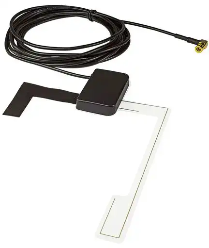 11111DAB+ Auto Scheibenantenne kompatibel mit Pioneer Kenwood JVC Alpine mit SMB Anschluss Glasklebeantenne aktiv für DAB Empfang