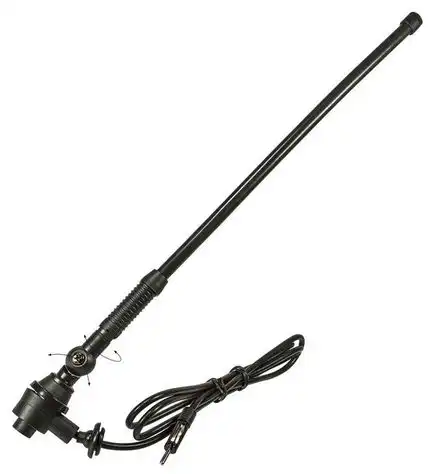 33cm Gummiantenne AM FM extrem stabil hochflexibel Traktor Baumaschiene Boot Marine Auto Yacht Jeep adaptiert auf DIN (m)