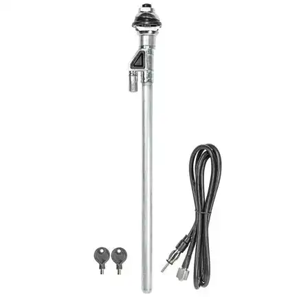 HQ Universal Teleskopantenne Edelstahl Kotflügel großer Kopf 4 Teleskope