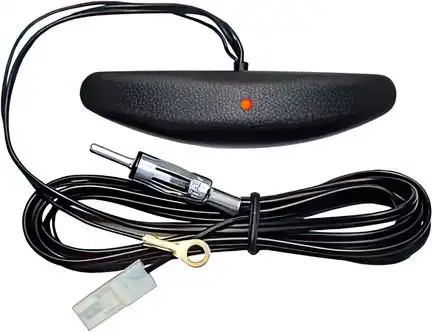 Auto Kurz Stab Dach Antenne 3,5cm Carbon Design Radio Universal für 5M 6M  Adapter Fuss DAB