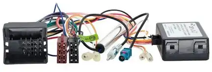 11111CAN Bus Interface Adapter kompatibel mit Citroen Peugeot Fiat Citroen Quadlock Zündplus Speedpuls Rückwärtsgang Radio-Kabelsatz mit Antennenadapter