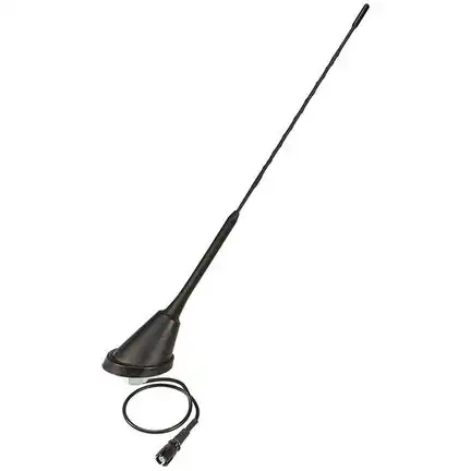 KFZ Antenne Dachantenne 16V Verstärker RAKU 2 II kompatibel mit VW Golf Passat Lupo Polo Anti Noise Stab 40cm 60 Grad