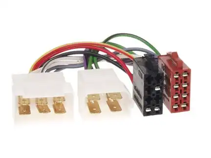 11111Autoradio Adapter Kabel kompatibel mit Fiat Tipo Tempra Cinquecento 4 Kanal adaptiert auf ISO (m)
