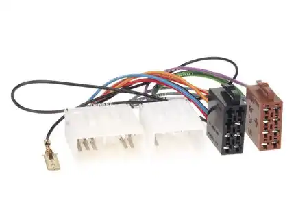 11111Autoradio Adapter Kabel kompatibel mit Mazda MX-5 MX-3 RX-7 Demio 121 E-Serie 323 626 929 B-Serie Premacy MPV bis Bj. 2002 adaptiert auf ISO (m)