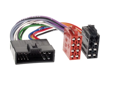 ACV Autoradio Adapter Kabel kompatibel mit Kia Carens I Carnival Clarus Pregio K 1700 K 2700 Retona Rio Sephia Shuma Spectra Sportage 4 Kanal adaptiert auf ISO (m)