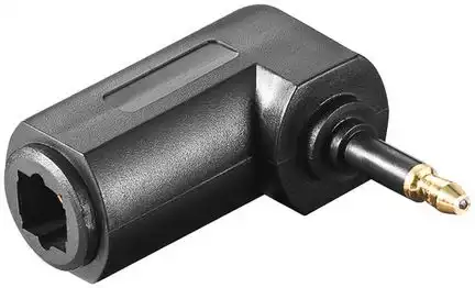 Winkeladapter von Toslink-Kupplung Toslink 3.5mm Stecker 