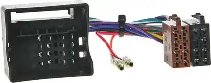 11111Autoradio Adapter Kabel kompatibel mit Mercedes A-Klasse B-Klasse C-Klasse CLK ML Sprinter Vito Viano adaptiert von Quadlock auf ISO (m)