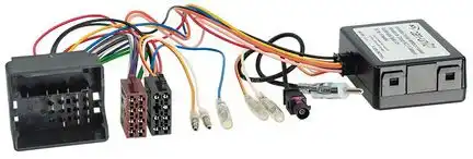 CAN Bus Interface Adapter kompatibel mit Mercedes BMW Porsche Smart VW Mercedes Quadlock Zündplus Speedpuls Rückwärtsgang Radio-Kabelsatz mit Antennenadapter adaptiert auf ISO