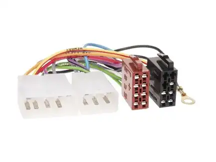 11111Autoradio Adapter Kabel kompatibel mit Mitsubishi Colt Eclipse Galant L200 Lancer Pajero Space Runner Space Wagon Sigma 4 Kanal bis Bj. 1996 adaptiert auf ISO (m)