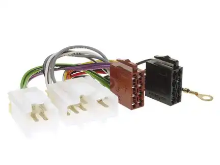 11111Autoradio Adapter Kabel kompatibel mit Nissan Ford 100NX 200SX 300ZX Almera Maxima Micra Pathfinder Patrol Prairie Primera Serena Sunny Terrano Vanette Cargo Maverick adaptiert auf ISO (m)