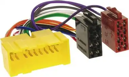 11111Autoradio Adapter Kabel kompatibel mit Nissan Almera Micra Navara NT400 Patrol Primera Terrano Vanette X-Trail adaptiert auf ISO (m)