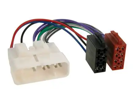 Autoradio Adapter Kabel kompatibel mit Toyota Isuzu Lexus Land Cruiser Rodeo D-Max Trooper ES IS LS GS GX RX SC adaptiert auf ISO (m)