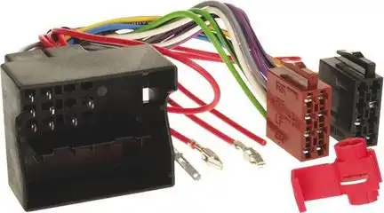11111Autoradio Adapter Kabel kompatibel mit VW verschiedene Modelle 4 Kanal adaptiert von Quadlock auf ISO (m)