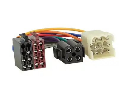 Autoradio Adapter Kabel kompatibel mit Volvo 240 244 245 340 360 440 480 740 760 adaptiert auf ISO (m)