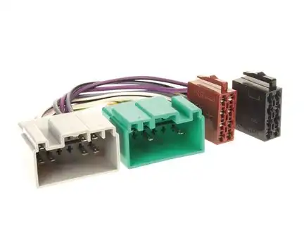 11111Autoradio Adapter Kabel kompatibel mit Volvo S40 V40 S60 S70 V70 XC70 S80 adaptiert auf ISO (m)
