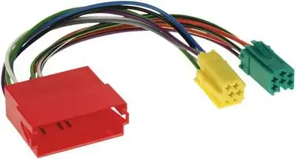 11111Verlängerung kompatibel mit Audi diverse Modelle adaptiert von Mini-ISO (f) auf 2 x Mini-ISO (m)