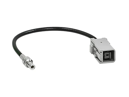 ACV GPS - Adapter kompatibel mit Alpine Blaupunkt Clarion Grundig Kenwood Philips adaptiert von SMB (m) auf GT5 grau (f)